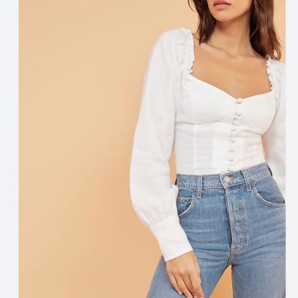 Reformation Linen Top